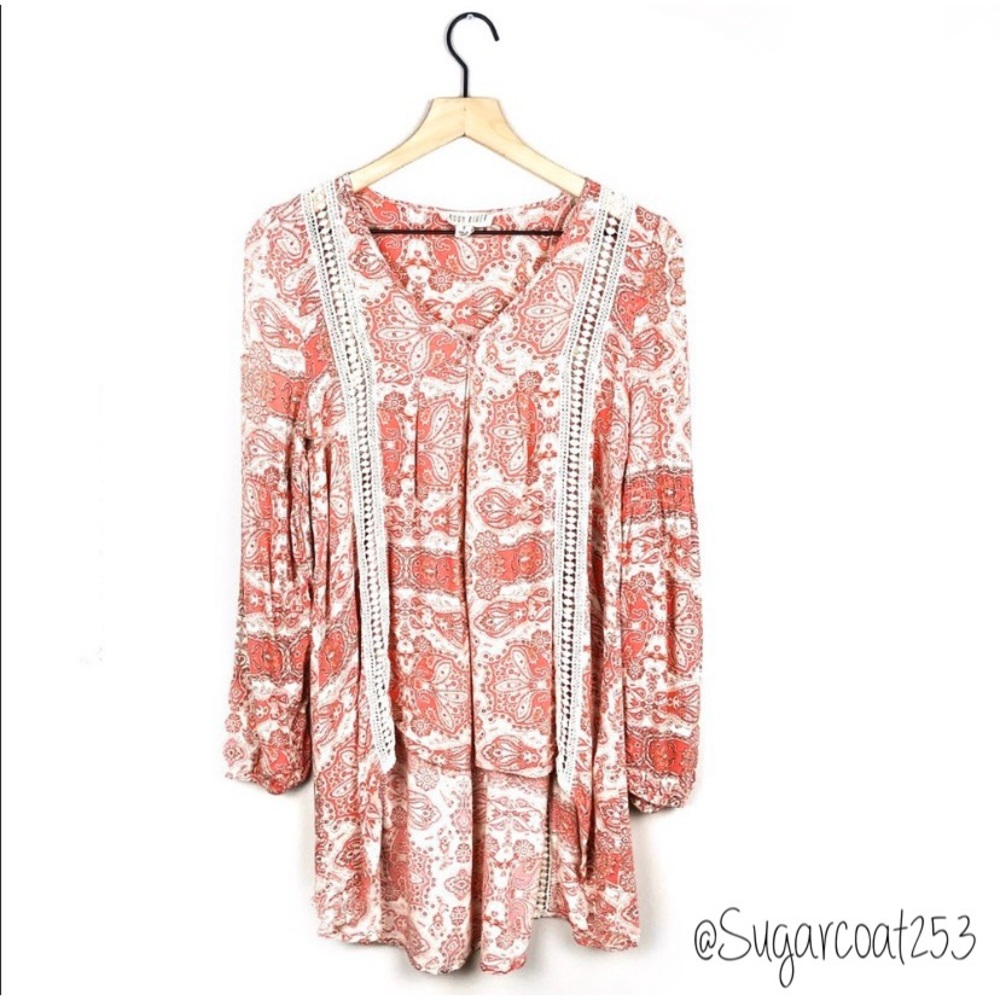 •Moon River• Boho High Low Blouse
